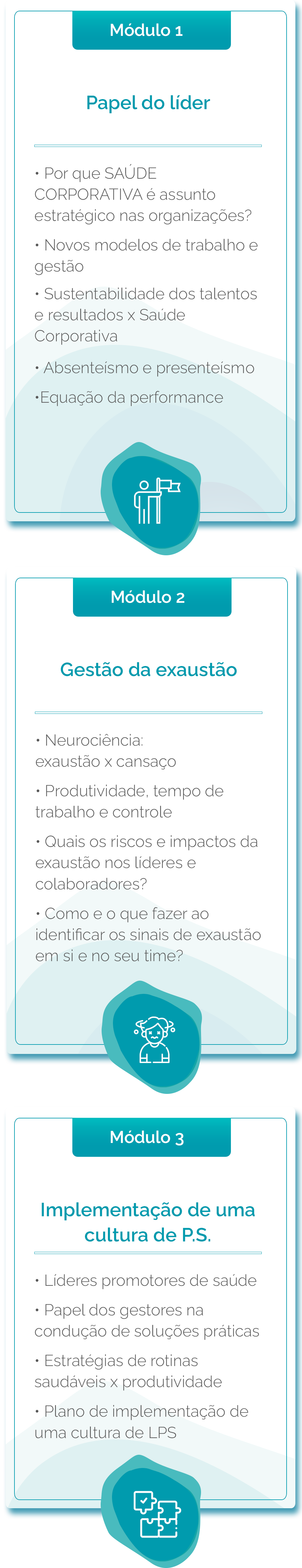 Módulos do curso